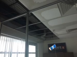 collapsed ceiling