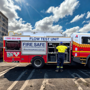 Fire Safe ANZ have a fire truck that is used for Flow Testing. This is a critical service for building owners and facility managers.